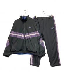 Left Alone（レフトアローン）の古着「セットアップジャージ」｜ブラック×パープル