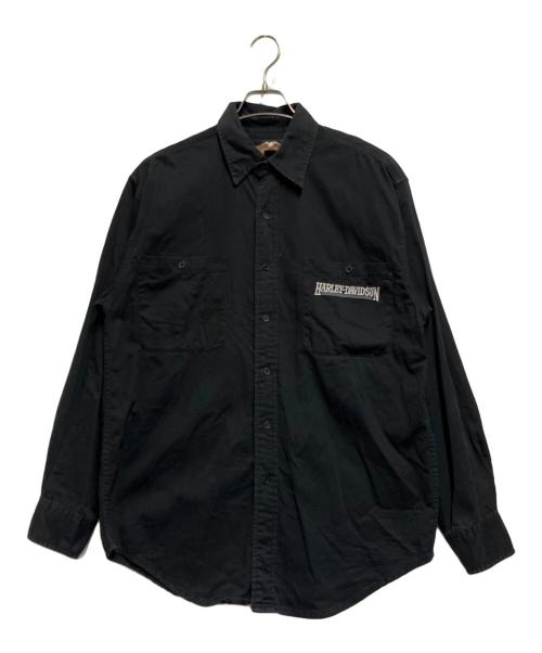 HARLEY-DAVIDSON（ハーレーダビッドソン）HARLEY-DAVIDSON (ハーレーダビッドソン) 長袖シャツ ブラック サイズ:Mの古着・服飾アイテム