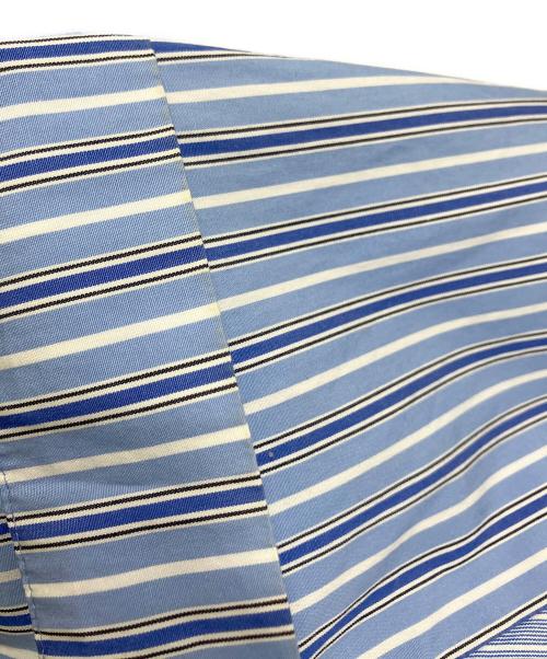 Vivienne Westwood（ヴィヴィアンウエストウッド）Vivienne Westwood (ヴィヴィアンウエストウッド) ストライプMIXシャツ スカイブルー×ホワイト サイズ:Mの古着・服飾アイテム