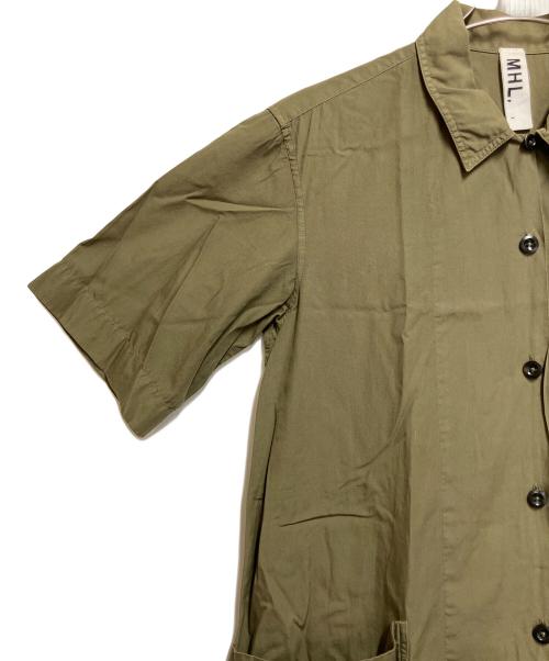 MHL（マーガレットハウエル）MHL (マーガレットハウエル) 半袖ワンピース オリーブ サイズ:SIZE 1の古着・服飾アイテム