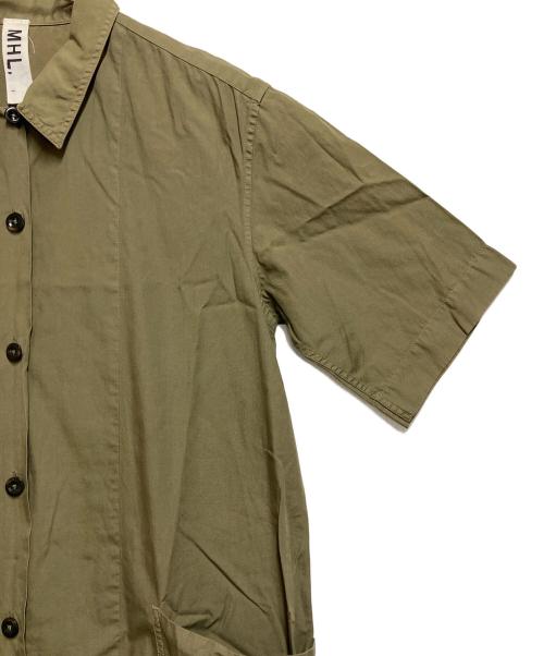 MHL（マーガレットハウエル）MHL (マーガレットハウエル) 半袖ワンピース オリーブ サイズ:SIZE 1の古着・服飾アイテム