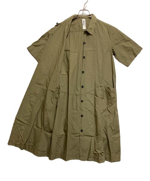 MHL（マーガレットハウエル）MHL (マーガレットハウエル) 半袖ワンピース オリーブ サイズ:SIZE 1の古着・服飾アイテム