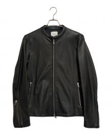 UNITED TOKYO（ユナイテッドトーキョー）の古着「シングルライダースジャケット」｜ブラック