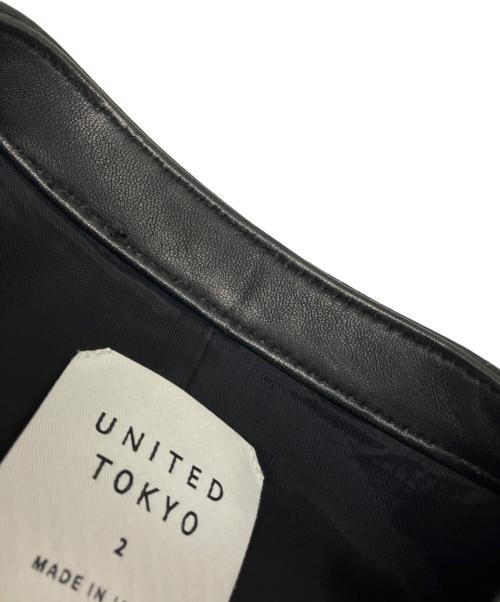 UNITED TOKYO（ユナイテッドトーキョー）UNITED TOKYO (ユナイテッドトーキョー) シングルライダースジャケット ブラック サイズ:SIZE 2の古着・服飾アイテム