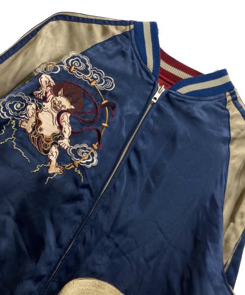 satori（サトリ）satori (サトリ) スカジャン ネイビー×レッド サイズ:SIZE Mの古着・服飾アイテム