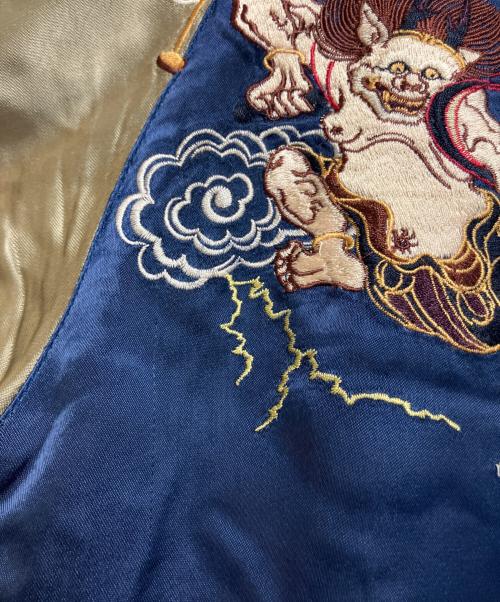 satori（サトリ）satori (サトリ) スカジャン ネイビー×レッド サイズ:SIZE Mの古着・服飾アイテム