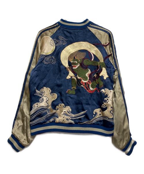 satori（サトリ）satori (サトリ) スカジャン ネイビー×レッド サイズ:SIZE Mの古着・服飾アイテム