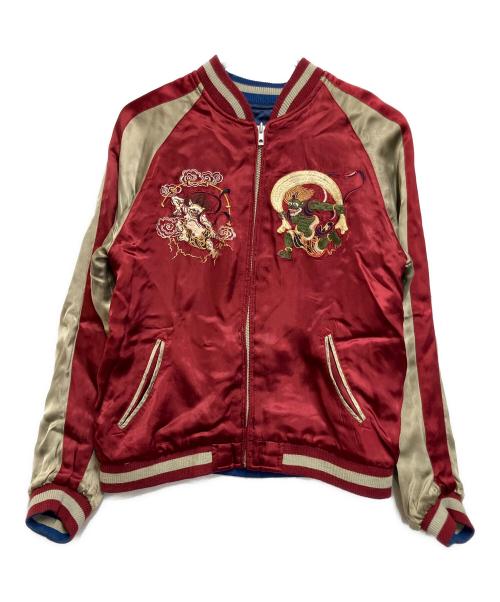 satori（サトリ）satori (サトリ) スカジャン ネイビー×レッド サイズ:SIZE Mの古着・服飾アイテム