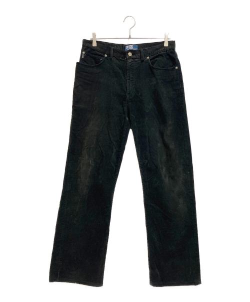 POLO RALPH LAUREN（ポロ・ラルフローレン）POLO RALPH LAUREN (ポロ・ラルフローレン) プレップスター コーデュロイ イージー パンツプレップスター コーデュロイ イージー パンツ ブラック サイズ:32/34の古着・服飾アイテム