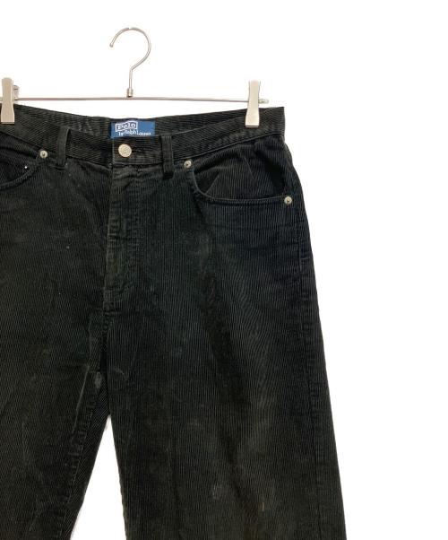 POLO RALPH LAUREN（ポロ・ラルフローレン）POLO RALPH LAUREN (ポロ・ラルフローレン) プレップスター コーデュロイ イージー パンツプレップスター コーデュロイ イージー パンツ ブラック サイズ:32/34の古着・服飾アイテム