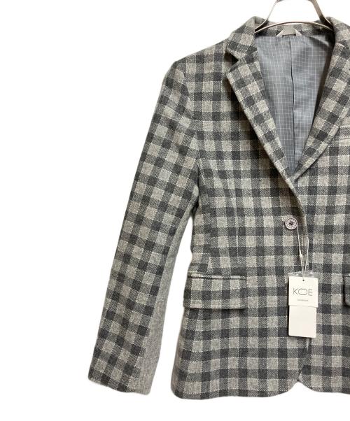 KOE（コエ）KOE (コエ) Thom Browne (トムブラウン) ジャケット ライトグレー サイズ:SIZE M 未使用品の古着・服飾アイテム