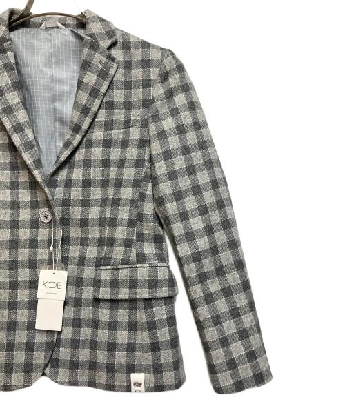 KOE（コエ）KOE (コエ) Thom Browne (トムブラウン) ジャケット ライトグレー サイズ:SIZE M 未使用品の古着・服飾アイテム