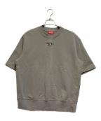 DIESELディーゼル）の古着「半袖カットソー」｜ライトグレー