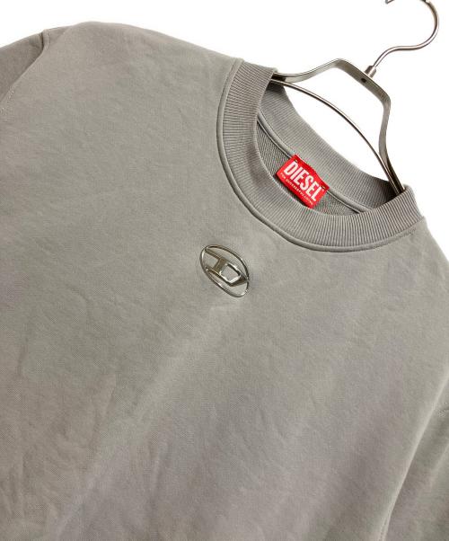 DIESEL（ディーゼル）DIESEL (ディーゼル) 半袖カットソー ライトグレー サイズ:XSの古着・服飾アイテム