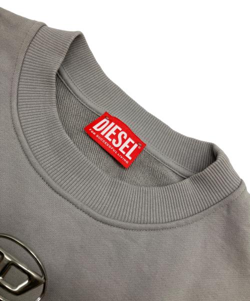 DIESEL（ディーゼル）DIESEL (ディーゼル) 半袖カットソー ライトグレー サイズ:XSの古着・服飾アイテム