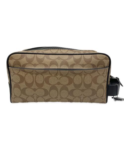 COACH（コーチ）COACH (コーチ) ラージトラベルキット ブラウンの古着・服飾アイテム