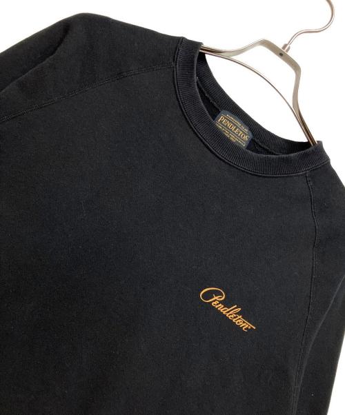 PENDLETON（ペンドルトン）PENDLETON (ペンドルトン) ラグランバックプリントスウェットプルオーバー ブラック サイズ:Mの古着・服飾アイテム