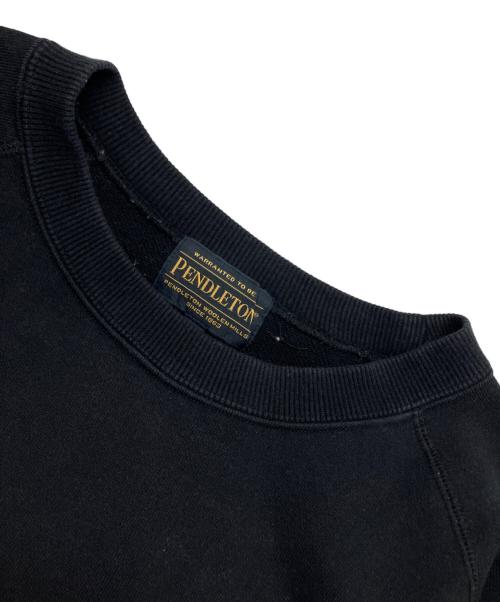 PENDLETON（ペンドルトン）PENDLETON (ペンドルトン) ラグランバックプリントスウェットプルオーバー ブラック サイズ:Mの古着・服飾アイテム