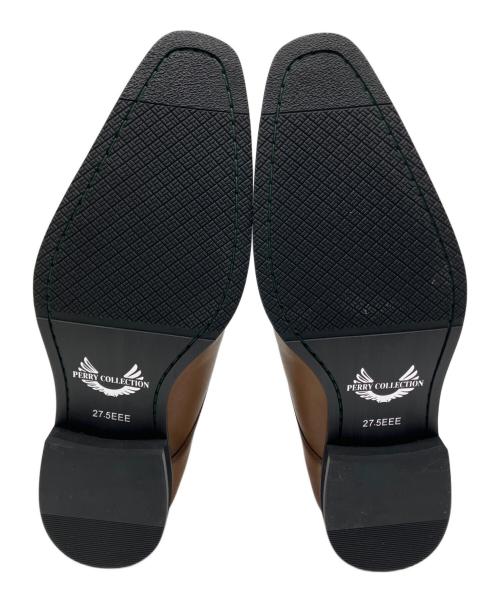 PERRY COLLECTION（ペリーコレクション）PERRY COLLECTION (ペリーコレクション) ビジネスシューズ ブラウン サイズ:27.5の古着・服飾アイテム