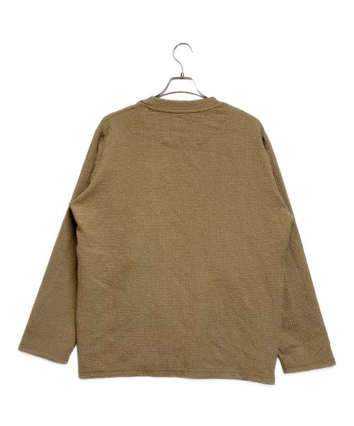 MEN'S BIGI（メンズビギ）MEN'S BIGI (メンズビギ) ワッフルシアサッカー素材カーディガン ベージュ サイズ:03の古着・服飾アイテム