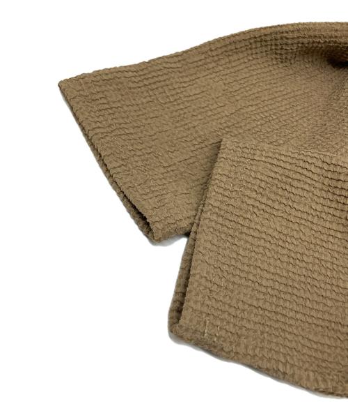 MEN'S BIGI（メンズビギ）MEN'S BIGI (メンズビギ) ワッフルシアサッカー素材カーディガン ベージュ サイズ:03の古着・服飾アイテム