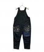 JOHNBULLジョンブル）の古着「ファーマーサロペット」｜ブラック×ホワイト