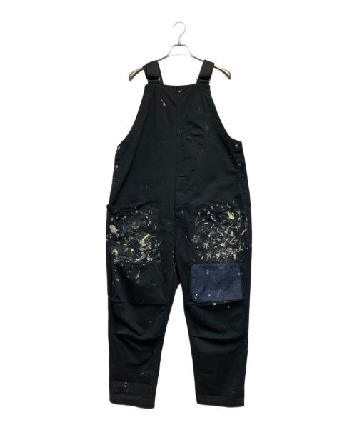 JOHNBULL（ジョンブル）Johnbull (ジョンブル) ファーマーサロペット ブラック×ホワイト サイズ:Mの古着・服飾アイテム