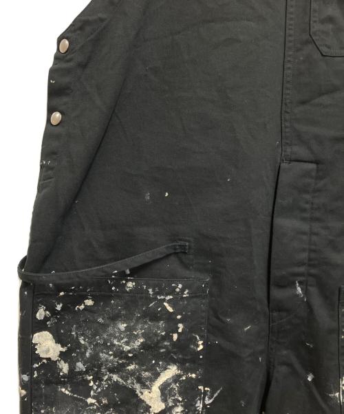 JOHNBULL（ジョンブル）Johnbull (ジョンブル) ファーマーサロペット ブラック×ホワイト サイズ:Mの古着・服飾アイテム