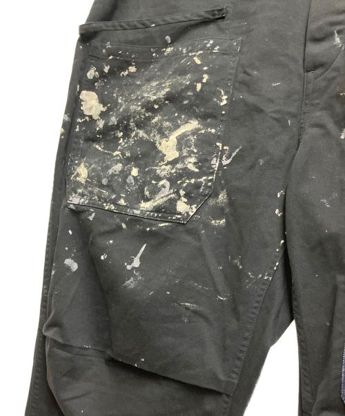 JOHNBULL（ジョンブル）Johnbull (ジョンブル) ファーマーサロペット ブラック×ホワイト サイズ:Mの古着・服飾アイテム