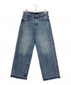 theoryセオリー）の古着「ワイドストレートデニム」｜ブルー