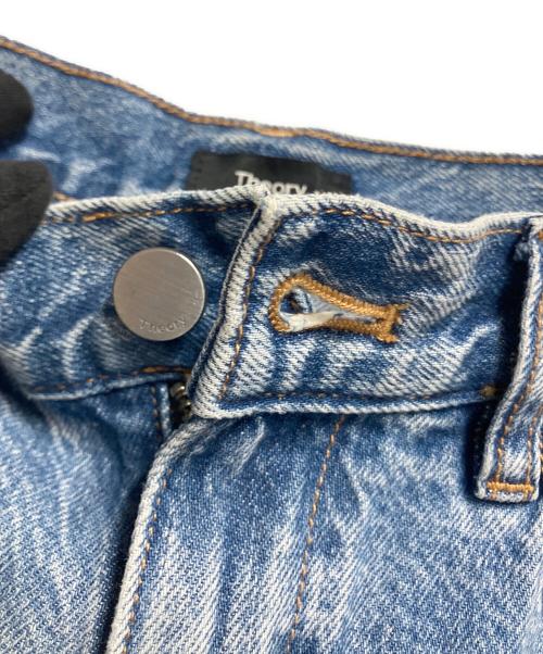 theory（セオリー）theory (セオリー) ワイドストレートデニム ブルー サイズ:24の古着・服飾アイテム