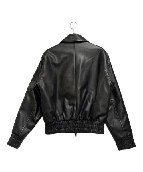 FTW（エフティーダブリュー）FTW (エフティーダブリュー) フェイクレザージャケット ブラック サイズ:Mの古着・服飾アイテム