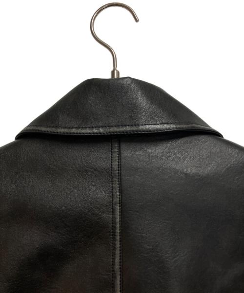 FTW（エフティーダブリュー）FTW (エフティーダブリュー) フェイクレザージャケット ブラック サイズ:Mの古着・服飾アイテム