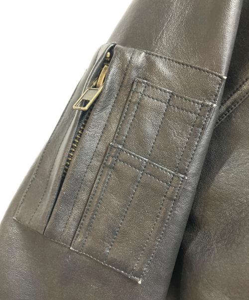 FTW（エフティーダブリュー）FTW (エフティーダブリュー) フェイクレザージャケット ブラック サイズ:Mの古着・服飾アイテム