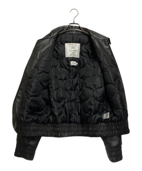 FTW（エフティーダブリュー）FTW (エフティーダブリュー) フェイクレザージャケット ブラック サイズ:Mの古着・服飾アイテム