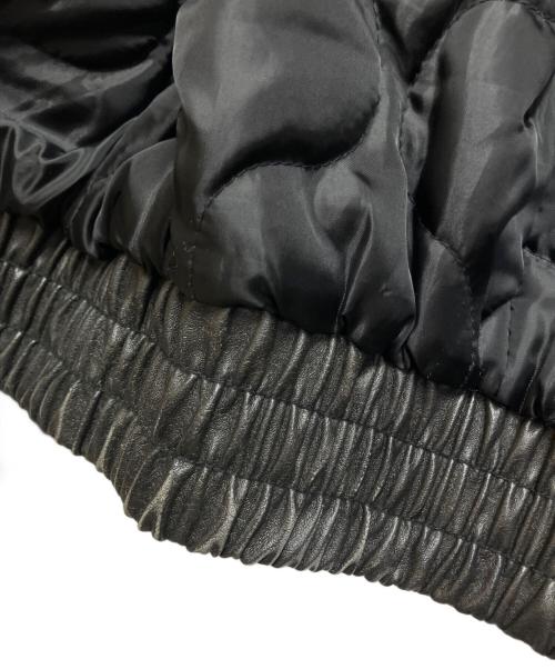 FTW（エフティーダブリュー）FTW (エフティーダブリュー) フェイクレザージャケット ブラック サイズ:Mの古着・服飾アイテム