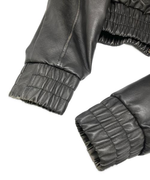 FTW（エフティーダブリュー）FTW (エフティーダブリュー) フェイクレザージャケット ブラック サイズ:Mの古着・服飾アイテム