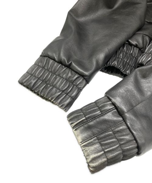 FTW（エフティーダブリュー）FTW (エフティーダブリュー) フェイクレザージャケット ブラック サイズ:Mの古着・服飾アイテム