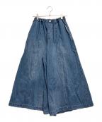 LA SUDラッシュド）の古着「ワイドデニムパンツ」｜インディゴ