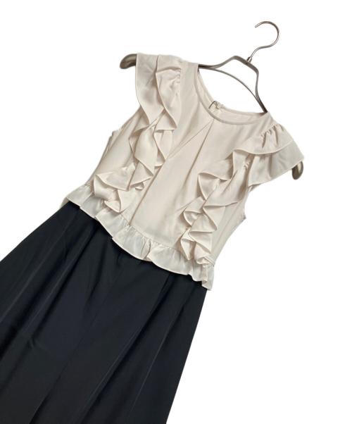 FENNEL（フェンネル）FENNEL (フェンネル) オールインワン ベージュ×ブラック サイズ:9号の古着・服飾アイテム