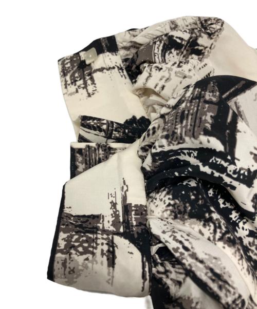 Snidel（スナイデル）Snidel (スナイデル) シティビュープリントワンピ ベージュ×ブラック サイズ:1の古着・服飾アイテム