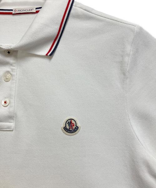 MONCLER（モンクレール）MONCLER (モンクレール) MAGLIA POLO MANICA CPRTA ホワイト サイズ:Lの古着・服飾アイテム