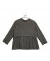 UNITED ARROWS TOKYO（ユナイテッドアローズトウキョウ）の古着「ペプラム ハイネックブラウス」｜グレー