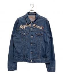 REPLAY（リプレイ）の古着「デニムトラッカージャケット」｜ブルー