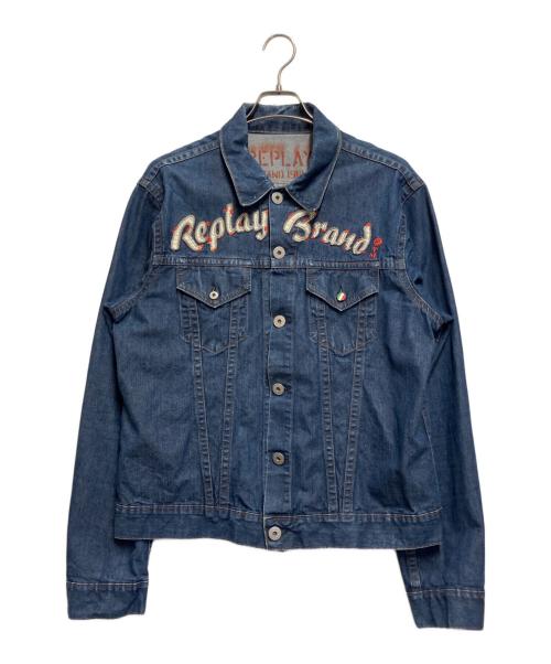 REPLAY（リプレイ）REPLAY (リプレイ) デニムトラッカージャケット ブルー サイズ:XLの古着・服飾アイテム