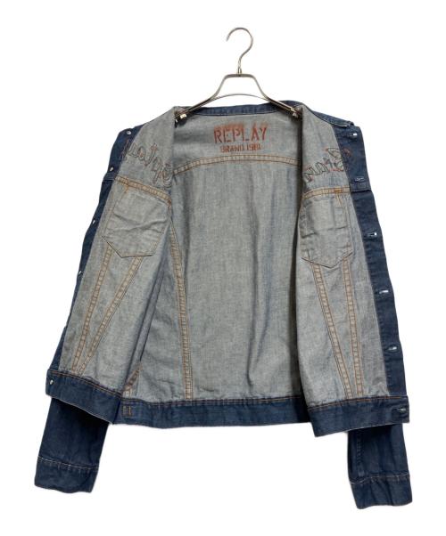 REPLAY（リプレイ）REPLAY (リプレイ) デニムトラッカージャケット ブルー サイズ:XLの古着・服飾アイテム