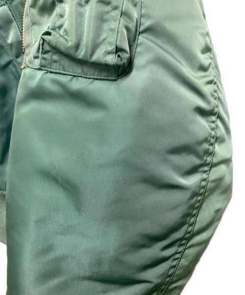 WEINTRAUB BROS.CO（ワイントラウブ・ブラザーズ・カンパニー）WEINTRAUB BROS.CO (ワイントラウブ・ブラザーズ・カンパニー) ナイロンツイル フライトジャケット グリーン サイズ:LARGEの古着・服飾アイテム