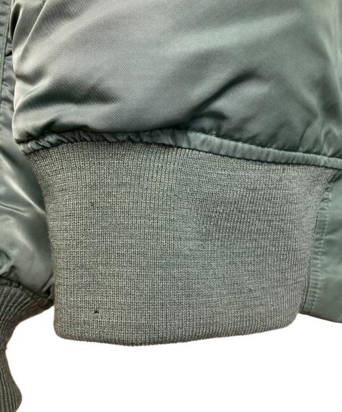 WEINTRAUB BROS.CO（ワイントラウブ・ブラザーズ・カンパニー）WEINTRAUB BROS.CO (ワイントラウブ・ブラザーズ・カンパニー) ナイロンツイル フライトジャケット グリーン サイズ:LARGEの古着・服飾アイテム