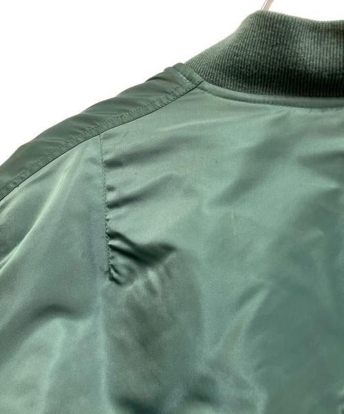 WEINTRAUB BROS.CO（ワイントラウブ・ブラザーズ・カンパニー）WEINTRAUB BROS.CO (ワイントラウブ・ブラザーズ・カンパニー) ナイロンツイル フライトジャケット グリーン サイズ:LARGEの古着・服飾アイテム