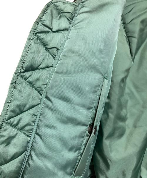 WEINTRAUB BROS.CO（ワイントラウブ・ブラザーズ・カンパニー）WEINTRAUB BROS.CO (ワイントラウブ・ブラザーズ・カンパニー) ナイロンツイル フライトジャケット グリーン サイズ:LARGEの古着・服飾アイテム